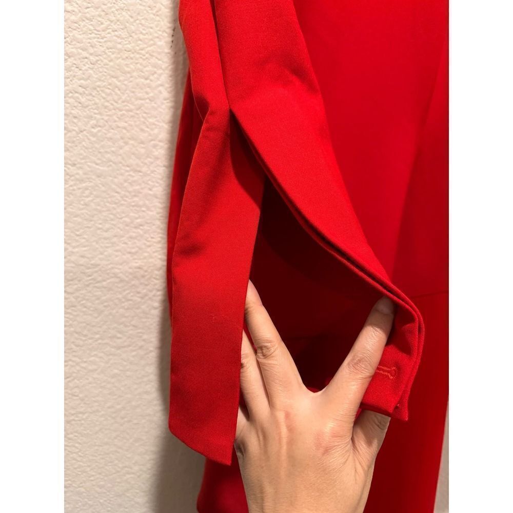 THE ROW Lucienne Wool Dress in Red US8 - Picture 10 of 12